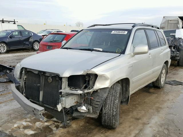 JTEGF21A230116980 - 2003 TOYOTA HIGHLANDER SILVER photo 2