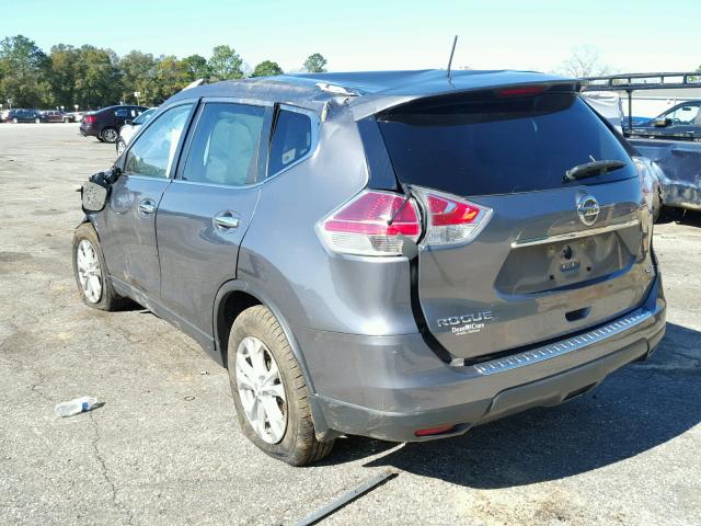 KNMAT2MT7FP519445 - 2015 NISSAN ROGUE S GRAY photo 3