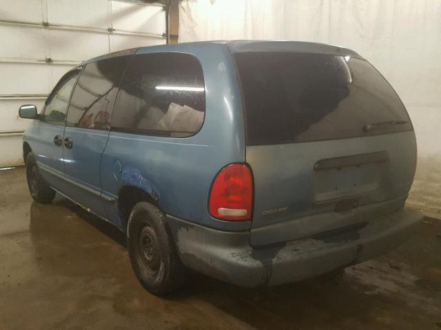 2B4GP2432VR114909 - 1997 DODGE GRAND CARA BLUE photo 3