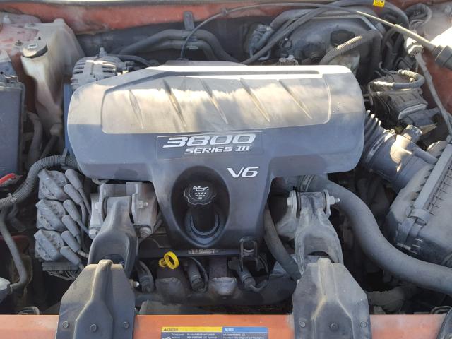 2G2WP522851185559 - 2005 PONTIAC GRAND PRIX ORANGE photo 7