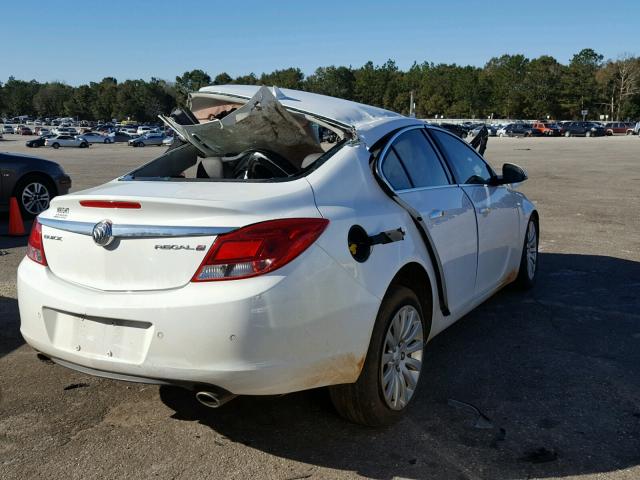 2G4GS5EV1C9146472 - 2012 BUICK REGAL PREM WHITE photo 4