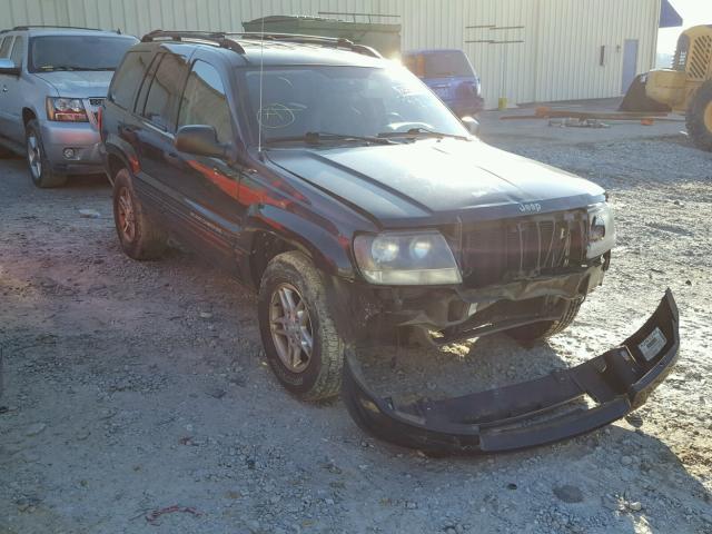 1J4GX48S24C216843 - 2004 JEEP GRAND CHER BLACK photo 1