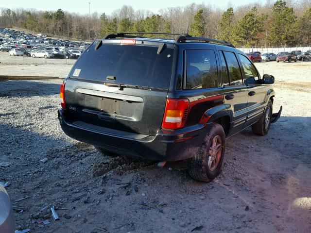 1J4GX48S24C216843 - 2004 JEEP GRAND CHER BLACK photo 4