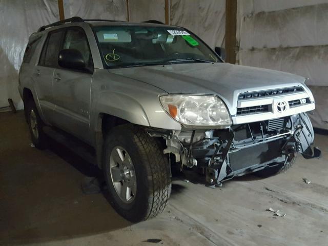 JTEBT14R548015756 - 2004 TOYOTA 4RUNNER SR SILVER photo 1