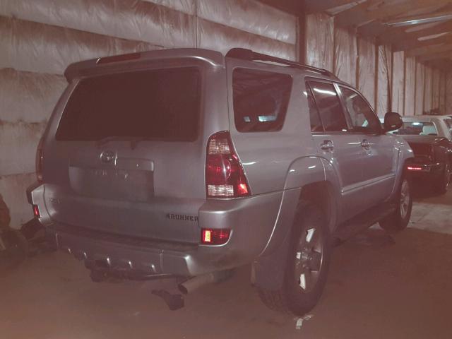 JTEBT14R548015756 - 2004 TOYOTA 4RUNNER SR SILVER photo 4