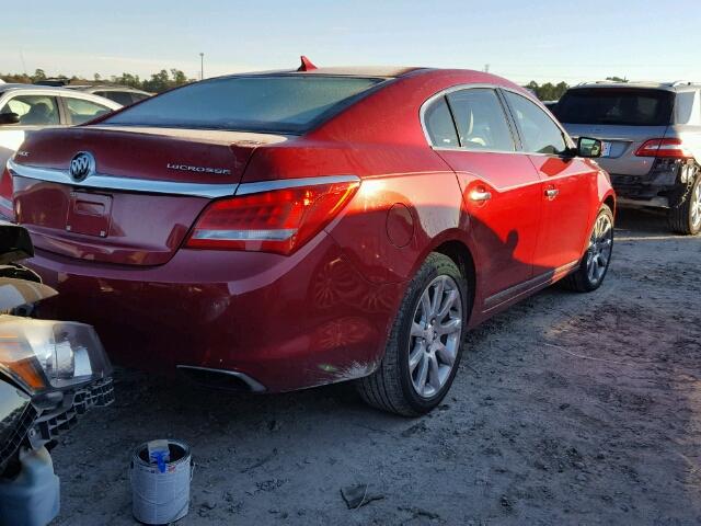 1G4GB5G37EF205353 - 2014 BUICK LACROSSE RED photo 4