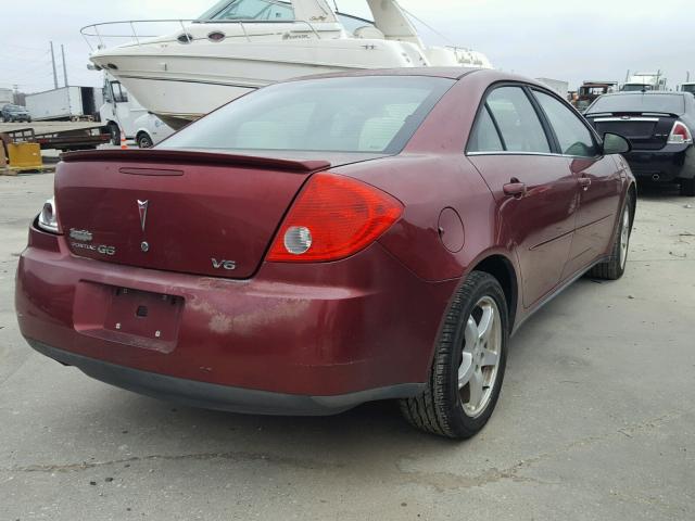 1G2ZG57N594219838 - 2009 PONTIAC G6 RED photo 4