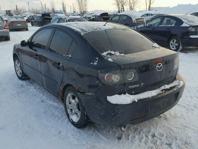 JM1BK12F851348088 - 2005 MAZDA 3 I BLACK photo 3