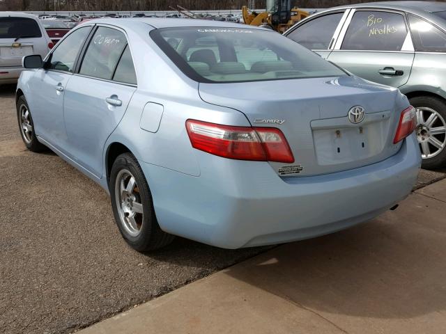 4T1BE46K47U614574 - 2007 TOYOTA CAMRY NEW BLUE photo 3