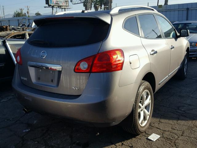 JN8AS5MT5BW563677 - 2011 NISSAN ROGUE S GRAY photo 4