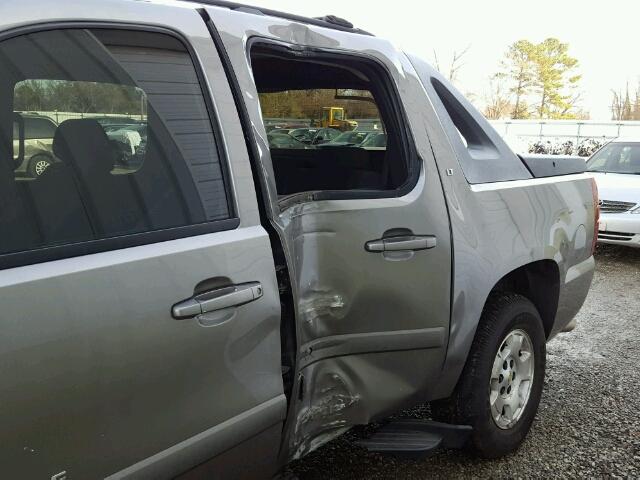 3GNFK12377G266548 - 2007 CHEVROLET AVALANCHE GRAY photo 9