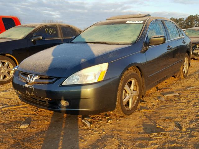 1HGCM56844A065396 - 2004 HONDA ACCORD EX GREEN photo 2