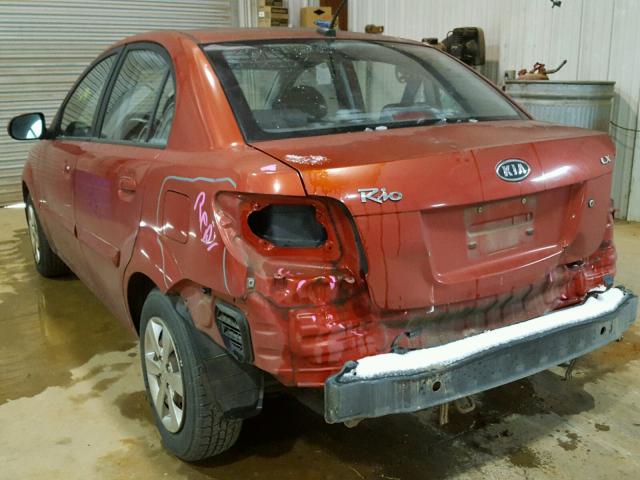 KNADH4A30B6737934 - 2011 KIA RIO BASE RED photo 3