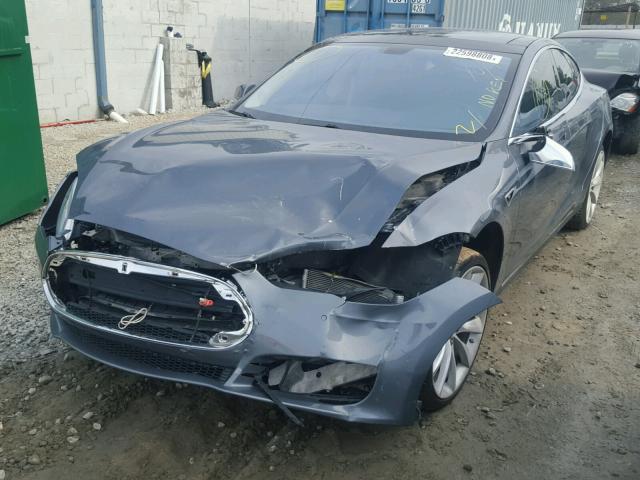 5YJSA1DP5DFP16564 - 2013 TESLA MODEL S CHARCOAL photo 2