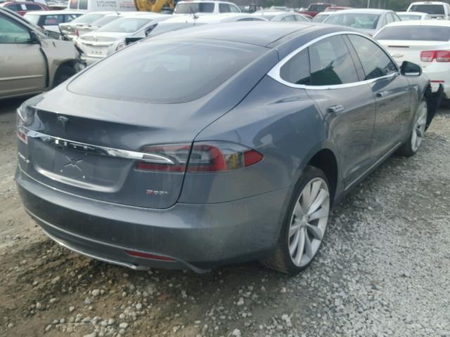 5YJSA1DP5DFP16564 - 2013 TESLA MODEL S CHARCOAL photo 4