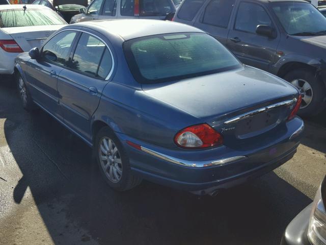 SAJEA51D92XC33035 - 2002 JAGUAR X-TYPE 2.5 BLUE photo 3