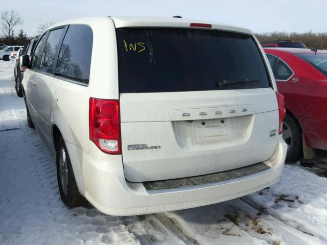 2C4RDGDG5CR317648 - 2012 DODGE GRAND CARA WHITE photo 3