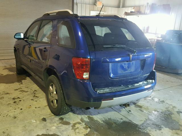 2CKDL73F776109311 - 2007 PONTIAC TORRENT BLUE photo 3