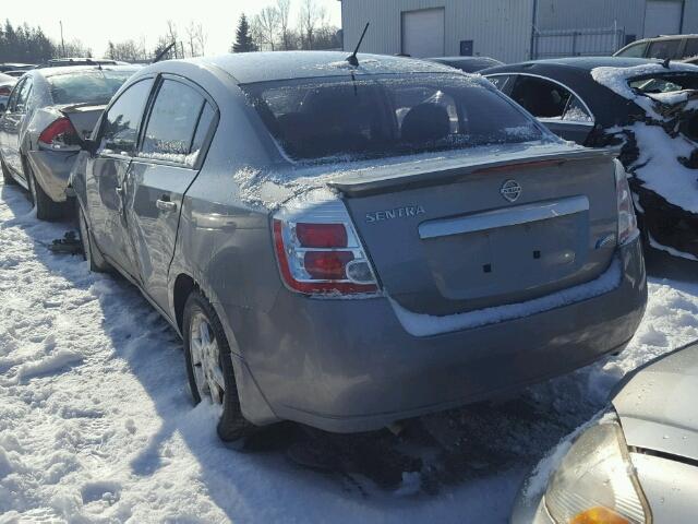 3N1AB6AP0CL663219 - 2012 NISSAN SENTRA 2.0 GRAY photo 3