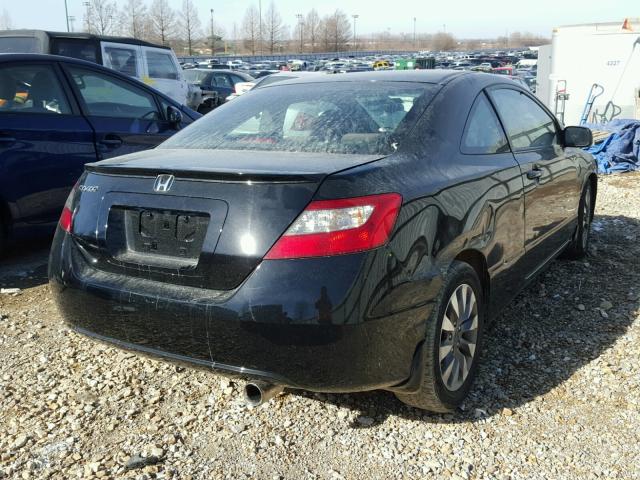 2HGFG12829H524176 - 2009 HONDA CIVIC EX BLACK photo 4