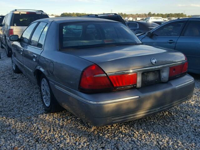 2MEFM74W82X634813 - 2002 MERCURY GRAND MARQ GRAY photo 3