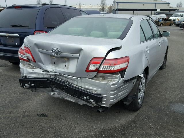 4T1BF3EK0AU012223 - 2010 TOYOTA CAMRY BASE SILVER photo 4