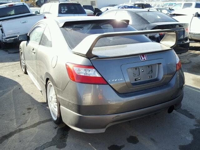 2HGFG11817H523714 - 2007 HONDA CIVIC EX GRAY photo 3