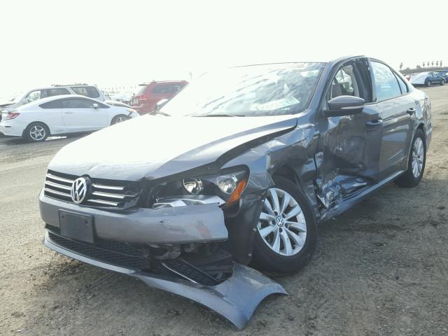 1VWAT7A39EC095531 - 2014 VOLKSWAGEN PASSAT S გრაფიტი ფოტო 2