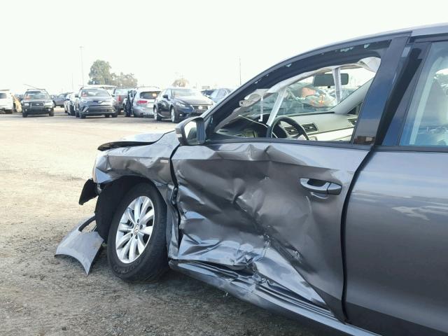 1VWAT7A39EC095531 - 2014 VOLKSWAGEN PASSAT S გრაფიტი ფოტო 9