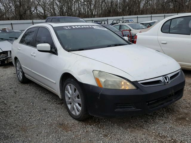 1HGCM66517A046062 - 2007 HONDA ACCORD EX WHITE photo 1