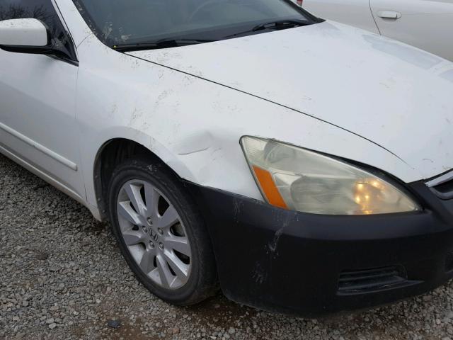 1HGCM66517A046062 - 2007 HONDA ACCORD EX WHITE photo 9