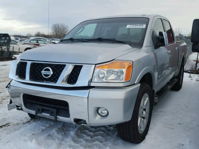 1N6BA07C09N306487 - 2009 NISSAN TITAN XE SILVER photo 2