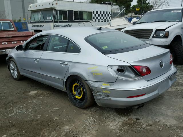 WVWML93C79E536186 - 2009 VOLKSWAGEN CC SPORT GRAY photo 3