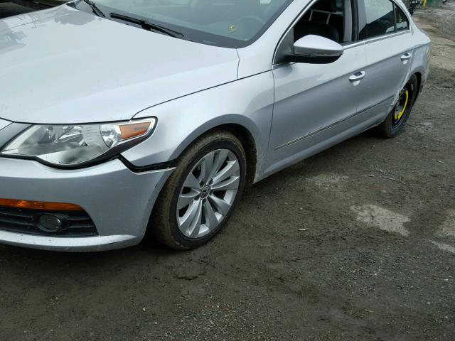 WVWML93C79E536186 - 2009 VOLKSWAGEN CC SPORT GRAY photo 9