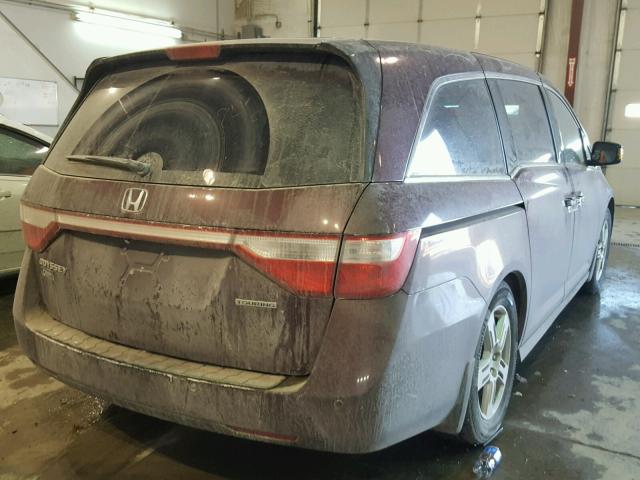 5FNRL5H92DB035564 - 2013 HONDA ODYSSEY TO BURGUNDY photo 4
