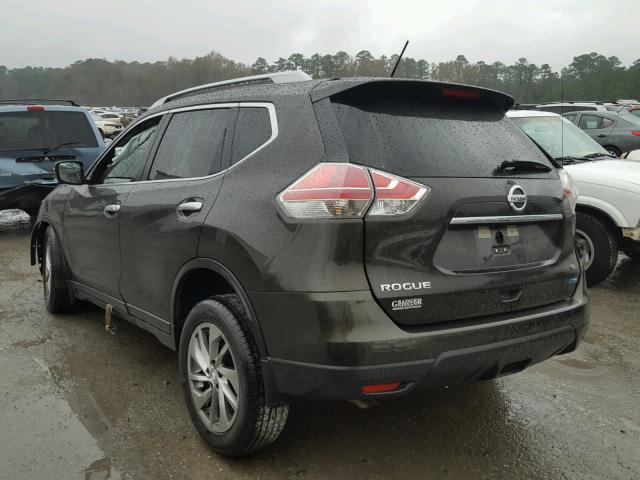 5N1AT2MT7EC795593 - 2014 NISSAN ROGUE S GREEN photo 3