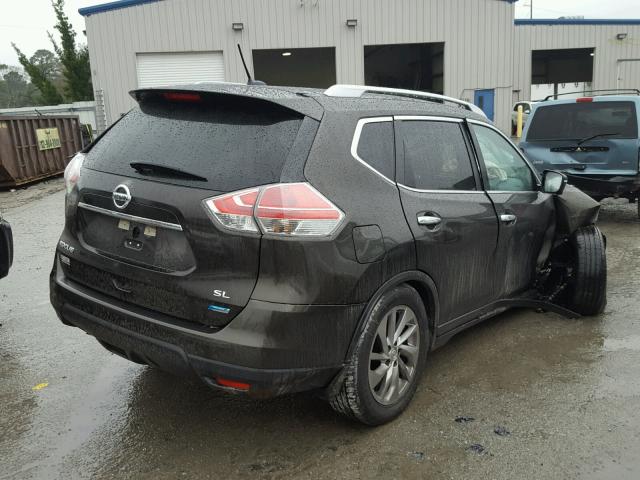 5N1AT2MT7EC795593 - 2014 NISSAN ROGUE S GREEN photo 4