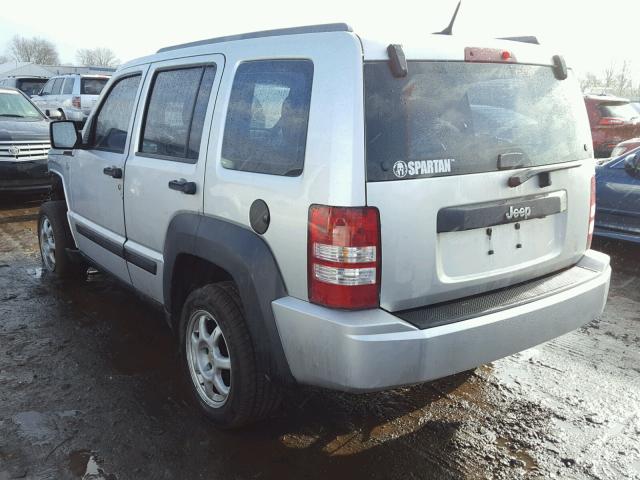 1J4PN2GK9BW566770 - 2011 JEEP LIBERTY SP GRAY photo 3