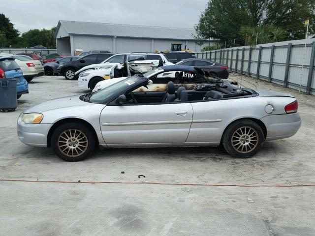 1C3EL55R64N264869 - 2004 CHRYSLER SEBRING LX SILVER photo 9