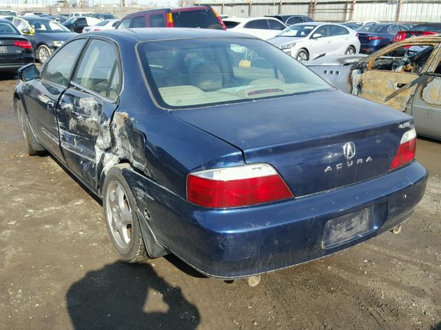 19UUA56623A063088 - 2003 ACURA 3.2TL BLUE photo 3