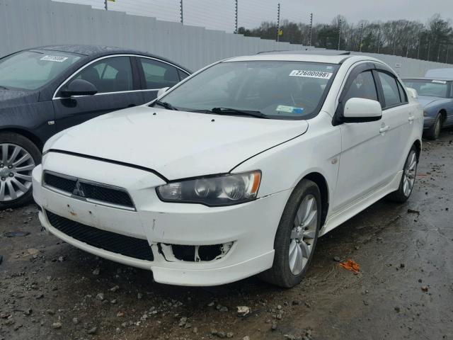 JA3AU86U68U013341 - 2008 MITSUBISHI LANCER GTS WHITE photo 2