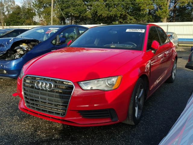 WAUACGFF4F1090303 - 2015 AUDI A3 PREMIUM RED photo 2