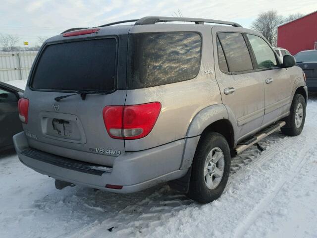 5TDBT44A25S234901 - 2005 TOYOTA SEQUOIA SR GRAY photo 4