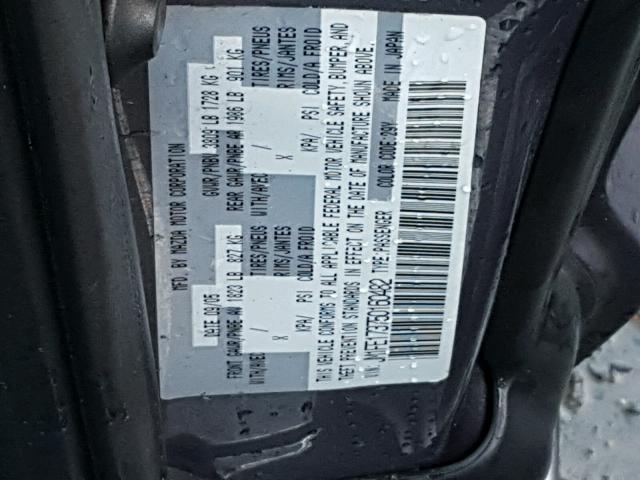 JM1FE173750160482 - 2005 MAZDA RX8 GRAY photo 10