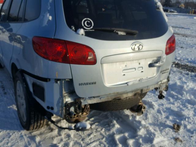 5NMSH73E77H049711 - 2007 HYUNDAI SANTA FE S BLUE photo 9