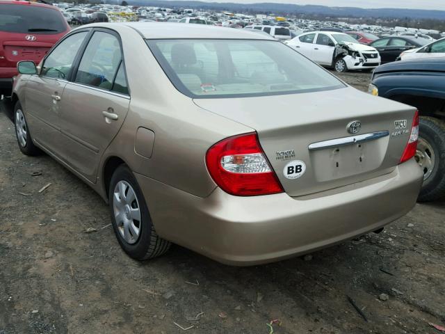 4T1BE32K43U233253 - 2003 TOYOTA CAMRY LE GOLD photo 3