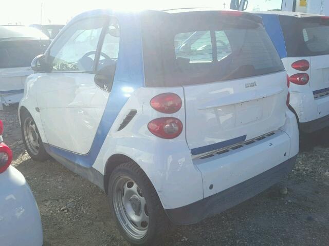 WMEEJ3BA7EK763107 - 2014 SMART FORTWO PUR WHITE photo 3