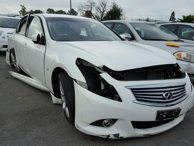 JN1CV6AP0FM500130 - 2015 INFINITI Q40 WHITE photo 1