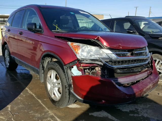 3CZRE3H5XAG702389 - 2010 HONDA CR-V EX MAROON photo 1