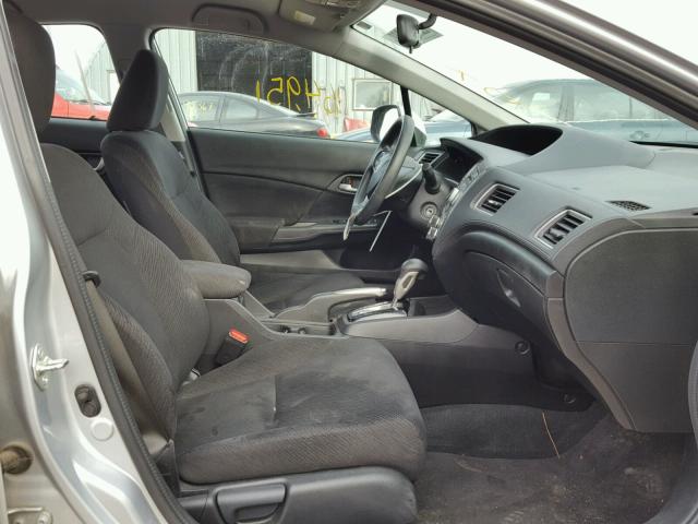 2HGFB2F57DH513462 - 2013 HONDA CIVIC LX SILVER photo 5